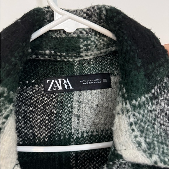 Zara Plaid Long Overshirt - Picture 3 of 4